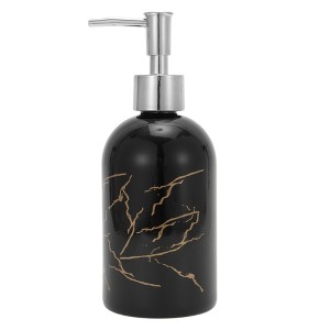 Unique Bargains Reusable Cylinder Marble Soap Dispenser 1 Pc - 1 of 4
