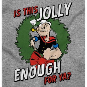 Funny Popeye Jolly Enough Christmas Toddler Baby Graphic T Shirt Brisco Brands - 1 of 4
