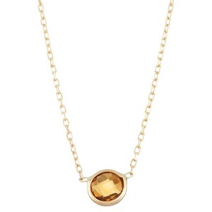 Designs By Gioelli 10K Yellow Gold Gemstone Station Necklace - 1 of 2