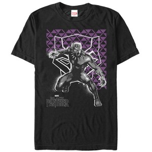 Men's Marvel Black Panther 2018 Geometric Pattern T-Shirt - 1 of 4
