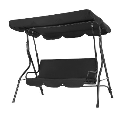 BestMassage Patio Swing with Canopy Outdoor Swing Chair
