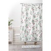 Gabriela Fuente Winterwonder Shower Curtain White - Deny Designs: Botanical Pattern, Polyester Microfiber, Machine Washable - 2 of 4