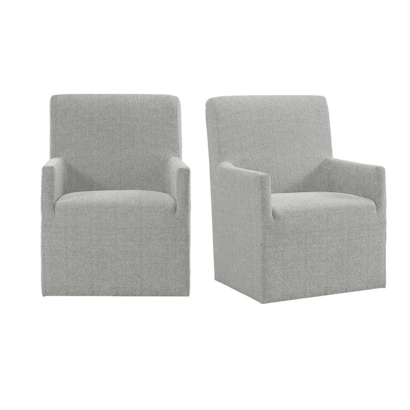 Set of 2 Cade Upholstered Armchairs Gray - Picket House Furnishings, 1 of 11