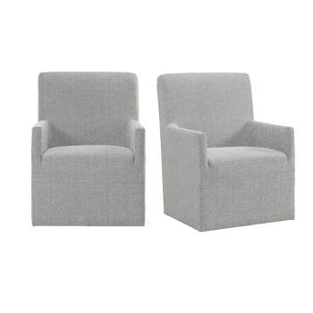 Set of 2 Cade Upholstered Armchairs Gray - Picket House Furnishings