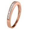 Pompeii3 1/2ct Princess Cut Diamond Wedding Ring 14K Rose Gold - image 2 of 3