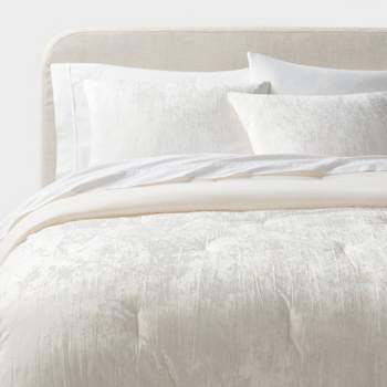 3pc Luxe Distressed Crinkle Velvet Comforter and Sham Set - Threshold™