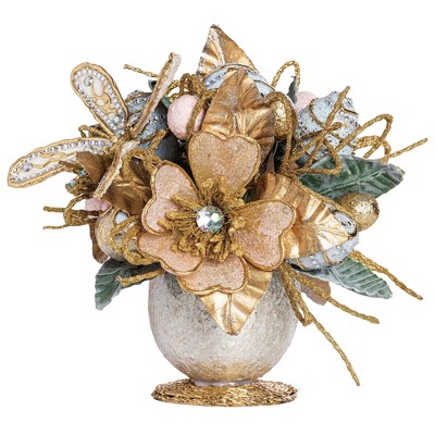 Transpac Styrofoam Glitter Easter Arrangement Home Decorations Easter