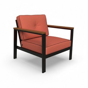 Indoor / Outdoor Deep Seating Sunbrella Cushion, 25.5in D x 25in W, Solid Henna - 1 of 4