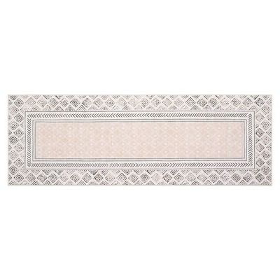 Living Room Washable Rug Area Rug Solid Bordered Farmhouse Indoor Carpet Soft Non-Slip Low Pile Floor Mat for Bedroom