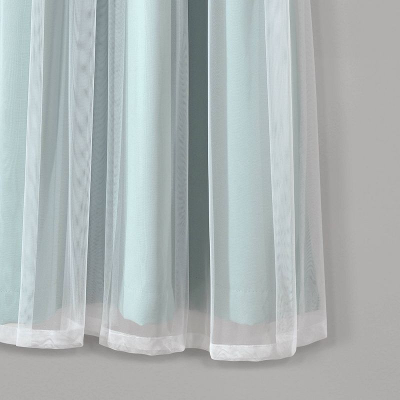 Set of 2 Grommet Top Sheer Panels with Insulated Blackout Lining - Lush Décor, 6 of 11
