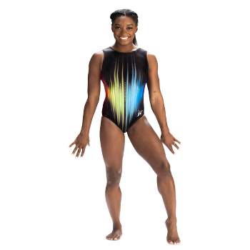  GK Simone Biles Star Spangled Gymnastics Workout Leotard for  Girls (AXS, Red, White, & Blue) : Clothing, Shoes & Jewelry