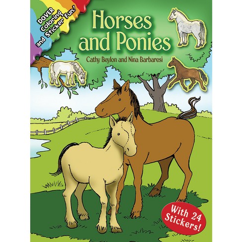 Horses and Ponies - (Dover Animal Coloring Books) by  Cathy Beylon & Nina Barbaresi (Mixed Media Product) - image 1 of 1