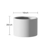 Wooakway Outdoor/Indoor/Decor/Garden Large Tall Metal Planter Pots Planter Boxes Cachepots Nursery Pots - 3 of 4