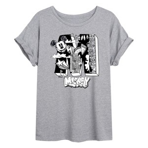 Women's - Disney - Mickey Mouse Oversized Graphic T-Shirt - 1 of 4