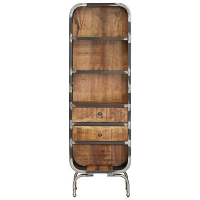 vidaXL Solid Wood Highboard - Mango Wood Storage Cabinet in Brown - Unique Rustic Style Stand with Ample Storage Space