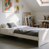 Infurnic Beds, Platform Bed with 6 Heavy Duty Legs Support and Headboard, No Box Spring Needed for Bedroom, White, 80"*50"*40" - 3 of 4