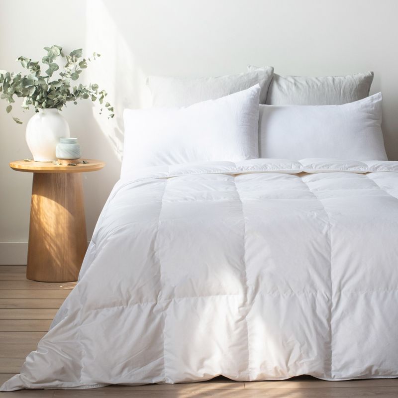 Lightweight Luxury White Duck Down Duvet Comforter Insert | BOKSER HOME, 1 of 19