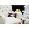 C&F Home 6" x 12" Winter Snowman Hooked Christmas Throw Pillow - 3 of 4