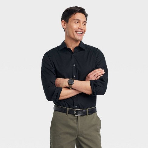 Black sales button down