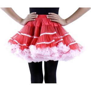 BellaSous Tutu Skirt Teen Petticoat for Tutu Costume | Queen Size Red Pink Tutus for Women - 1 of 1
