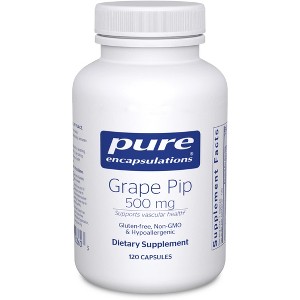 Pure Encapsulations Grape Pip 500 mg - Supports Vascular Health - 120 Capsules - 1 of 4