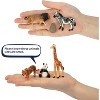 14-Piece Mini Jungle Animal Figures, 1-2 Inch Realistic Zoo Toys for Cake Decorating, Party Favors, and Kids Projects - 3 of 4