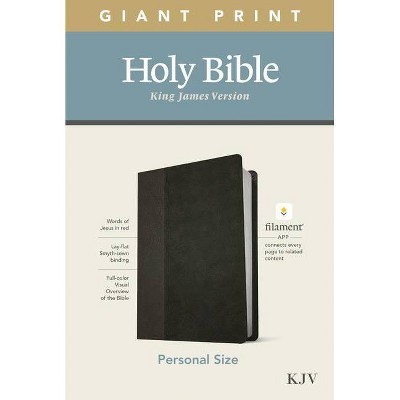 KJV Personal Size Giant Print Bible, Filament Enabled Edition (Leatherlike, Black/Onyx) - Large Print (Leather Bound)