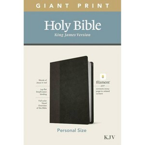 KJV Personal Size Giant Print Bible, Filament Enabled Edition (Leatherlike, Black/Onyx) - Large Print (Leather Bound) - 1 of 1