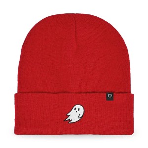 Dalix Ghost Embroidered Beanie Hat Knit Cap Cold Weather Womens - 1 of 4