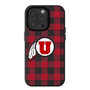 NCAA Big 12 Universities Plaid MagSafe Compatible Cell Phone Case for Apple iPhone - 1 of 4
