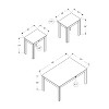 Monarch Specialties Table Set 3Pcs Set Coffee End Side Accent Living Room Laminate Brown Transitional - 3 of 4