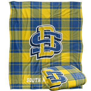 South Dakota State University Campus Plaid Spirit Silky Touch Super Soft Throw Blanket 50x60 - 1 of 4