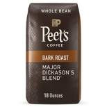 Peet's Major Dickason Dark Roast Whole Bean Coffee - 18oz