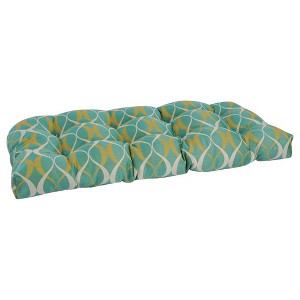 Blazing Needles, 42-inch by 19-inch U-Shaped Premium Outdoor Tufted Settee/Bench Cushion - 1 of 2