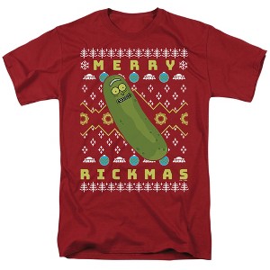Men's Rick and Morty Merry Pickle Rickmas Ugly Christmas T-Shirt - 1 of 4