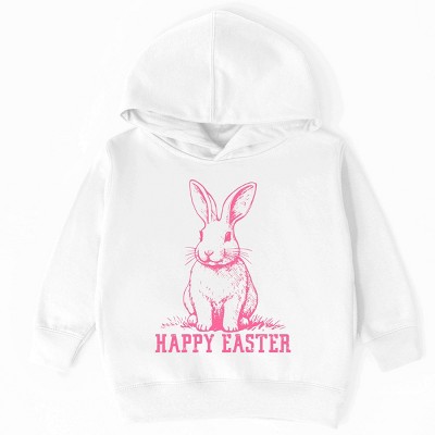 The Juniper Shop Happy Easter Bunny Outline Toddler Hoodie