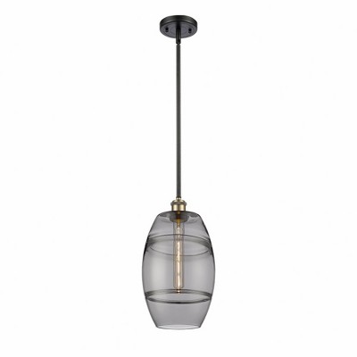 Vaz - 1 Light Stem Hung Mini Pendant In Industrial Style-9.88 Inches Tall and 8 Inches Wide