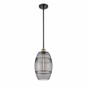 Vaz - 1 Light Stem Hung Mini Pendant In Industrial Style-9.88 Inches Tall and 8 Inches Wide - 1 of 1