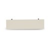 East West Furniture X-Style 15x60 in Dining Bench with Distressed Jacobean 418 Leg and Linen White Top finish - 3 of 4