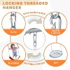 JOYMOR Kids 3-12 Metal Outdoor Swing Set with Basketball Hoop & 3 Seats DIY Adjustable 500lb Capacity - 4 of 4