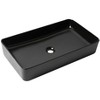 ALFI ABC902-BM Black Matte 24Inch Modern Rectangular Above Mount Ceramic Sink - 2 of 4