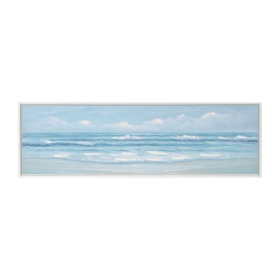 Framed Ocean Landscape Wall Art 31.5"L