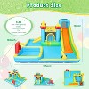 KRISRATE Inflatable Bounce House Water Slide with 550W Blower for Kids 3-12 with Dual Slides, Climbing Wall, Basketball Hoop, Deep Pool & Bounce Zone - 3 of 4