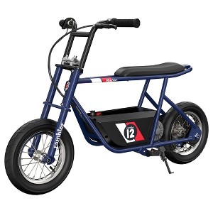Razor Rambler 12 Electric Retro Minibike for Adults with 250W Motor, 12 Inch Tires, & 24V Battery, Dark Blue - 1 of 4