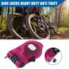 Unique Bargains Adjustable Retractable Bike Chain Lock with 3 Digit Bike Lock Cable Blue 1Pc - 2 of 4