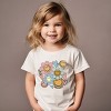 The Juniper Shop SmileyWorld Flower Smiley Face Toddler Short Sleeve Tee - 4T - Cream - 3 of 4