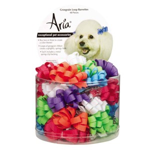 Aria Grosgrain Barrettes Canister 48 pieces - 1 of 1