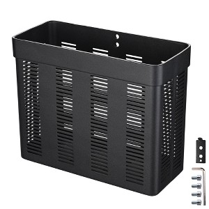 Yescom Storage Basket Organizer for PC Mobile Cart Medical Trolley Cart Utility Cart Black - 1 of 4