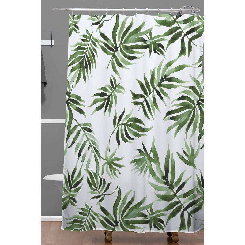 Marta Barragan Camarasa Leaf Shower Curtain Green - Deny Designs, 3 of 7