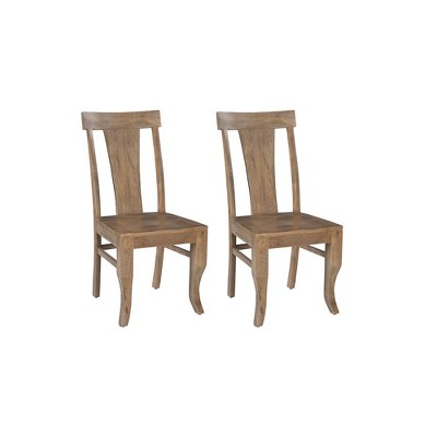 Taran Designs,Adrien Solid Wood Dining Chairs (Set of 2)